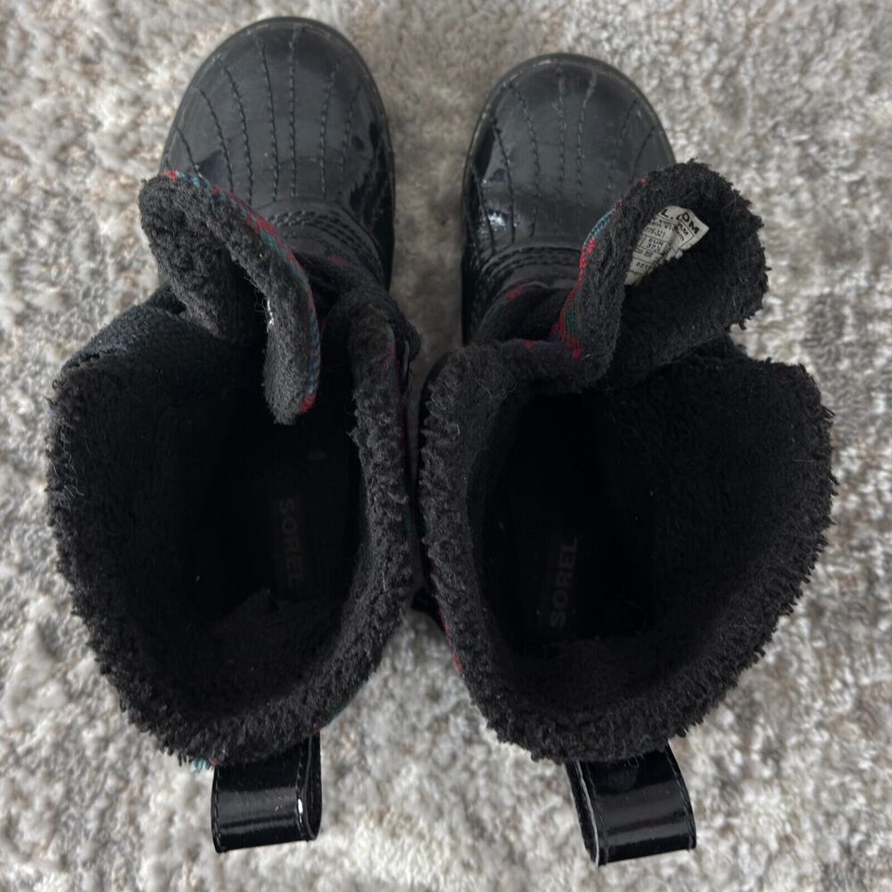Sorel Sz 6 Waterproof Plaid Warm Lined Tivoli Winter Snow Boots Laced - Picture 8 of 11